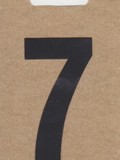 Zahl "7", schwarz