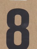 Zahl "8", schwarz