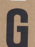 Buchstabe "G", schwarz