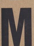 Buchstabe "M", schwarz