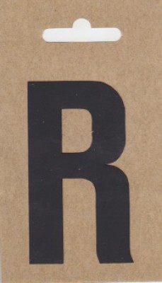 Buchstabe "R", schwarz