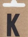 Buchstabe "K", schwarz