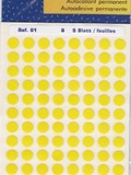 Etiketten rund fluo gelb