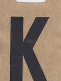 Buchstabe "K", schwarz
