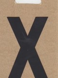 Buchstabe "X", schwarz